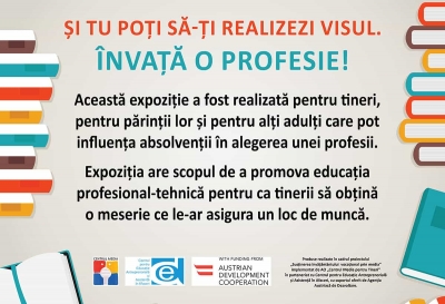 Expoziție Foto de promovare a elevilor și meseriilor din școlile profesionale organizată în orașul Chișinău