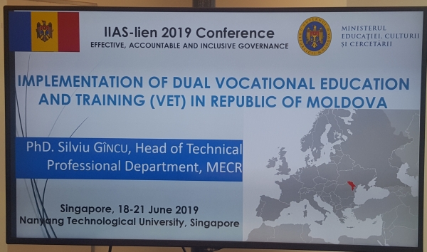 Experiența Republicii Moldova privind implementarea învățământului dual prezentată în cadrul Conferinței Internaționale IIAS-lien 2019